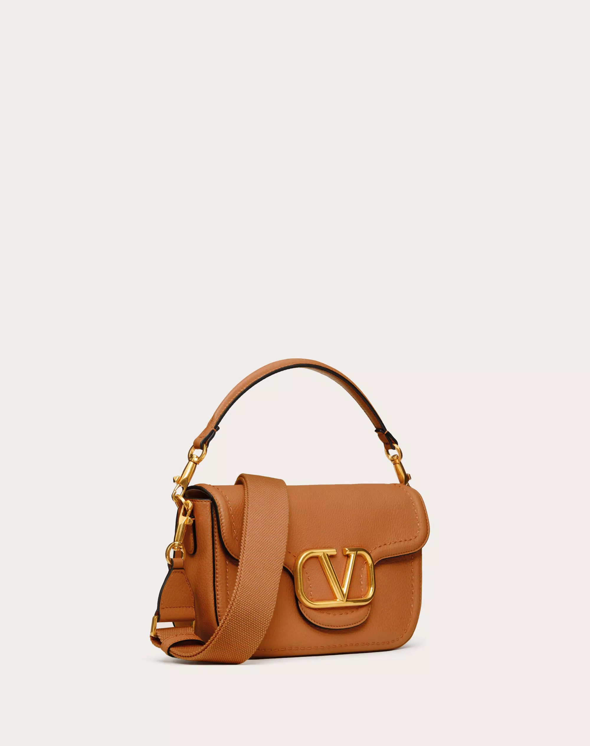 VALENTINO GARAVANI ALLTIME GRAINY CALFSKIN SHOULDER BAG